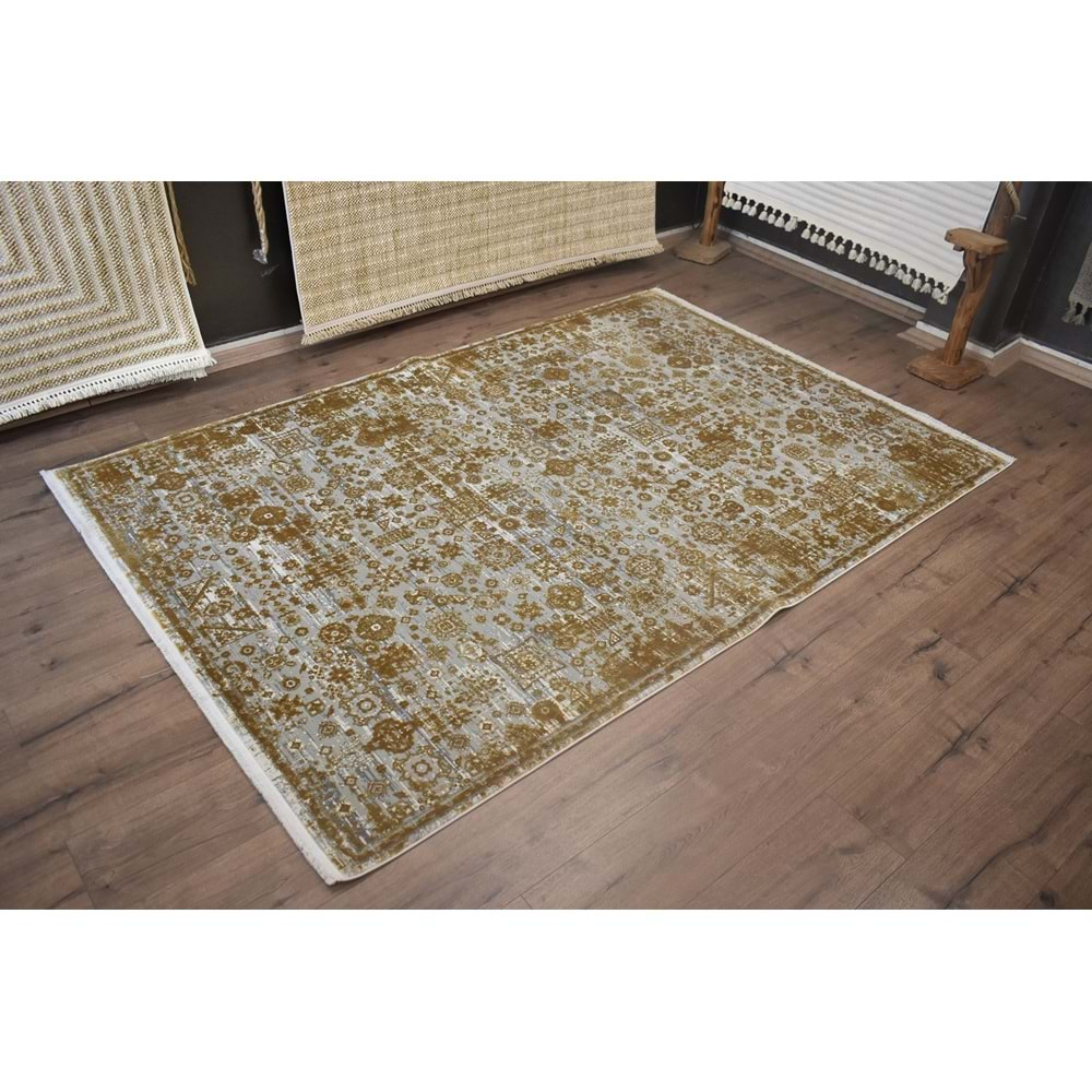 Gümüşsuyu İpekzade100 13945 Makine Halısı - Gold - 160X230