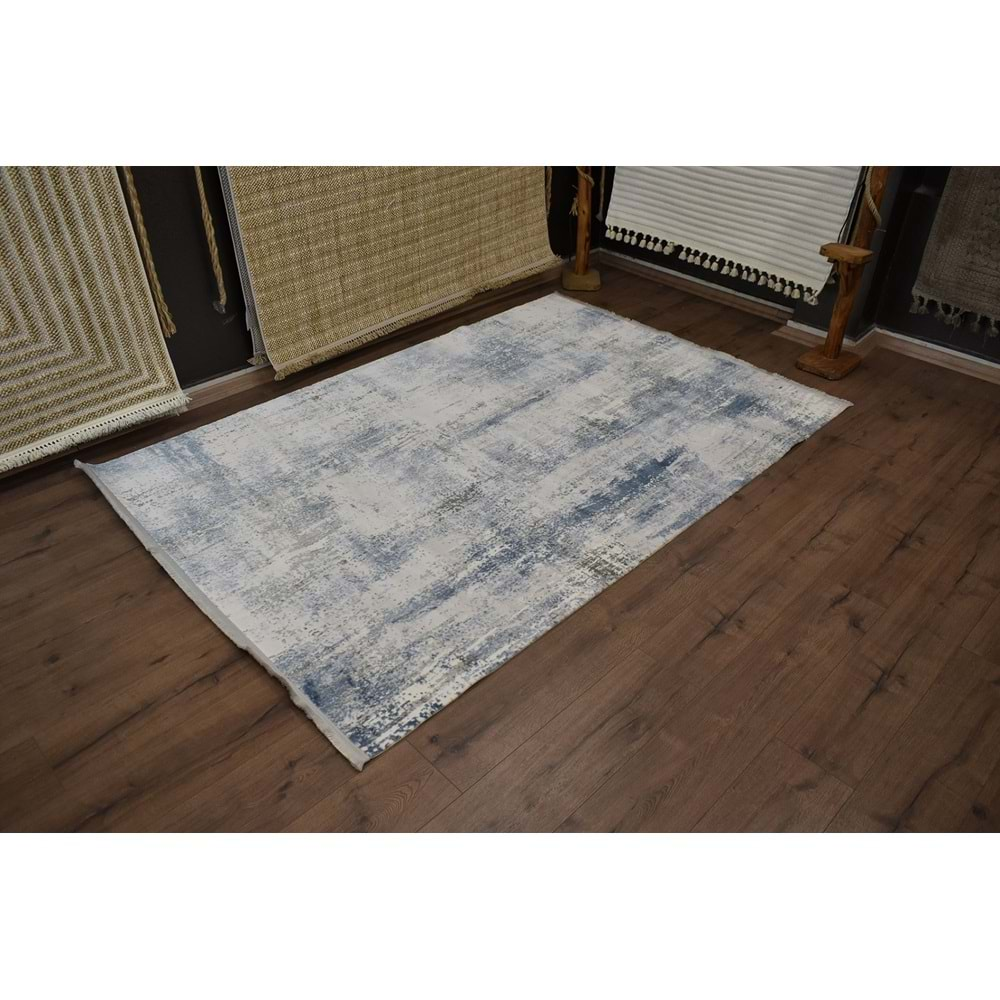 Gümüşsuyu Viera 11600 Makine Halısı - Mavi - 80X150