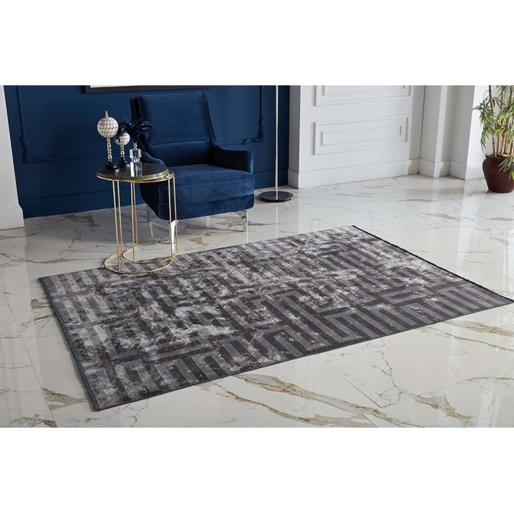 Gümüşsuyu Deco Milano 12256 Makine Halısı - Gri - 160X230