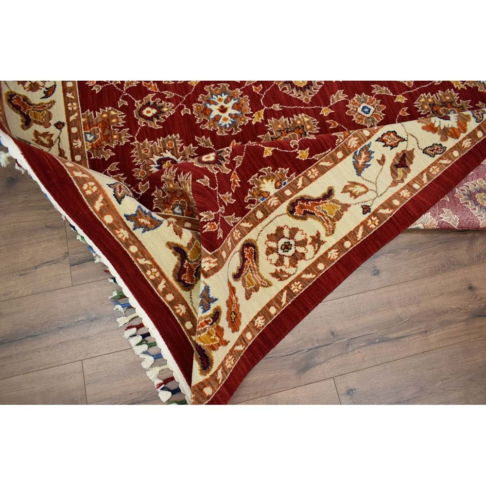 Koza Gördes 7206 Makine Halısı - 165X244 - ST01355-Bordo-165X244