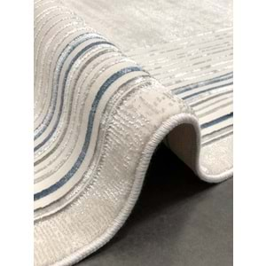 Woolen Diamond 8508 Makine Halısı - Mavi - 160X230 - ST01186-Mavi-160X230