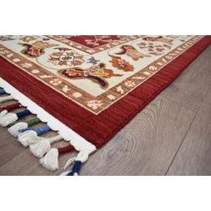 Koza Gördes 7206 Makine Halısı - 165X244 - ST01355-Bordo-165X244